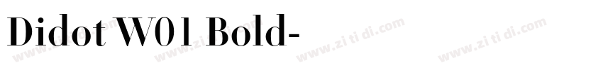 Didot W01 Bold字体转换